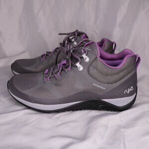 Ryka Echo Trek Grey Purple Waterproof Hiking Trekking Shoes Size 8 NWOB